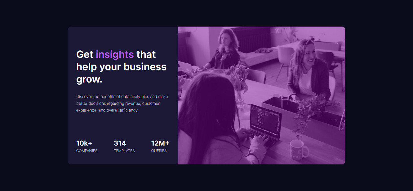 site de empresa de análise de dados