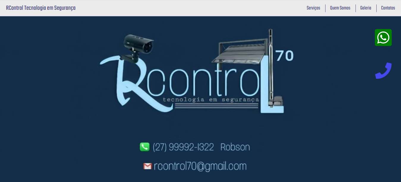 site de serviços com sistemas de segurança