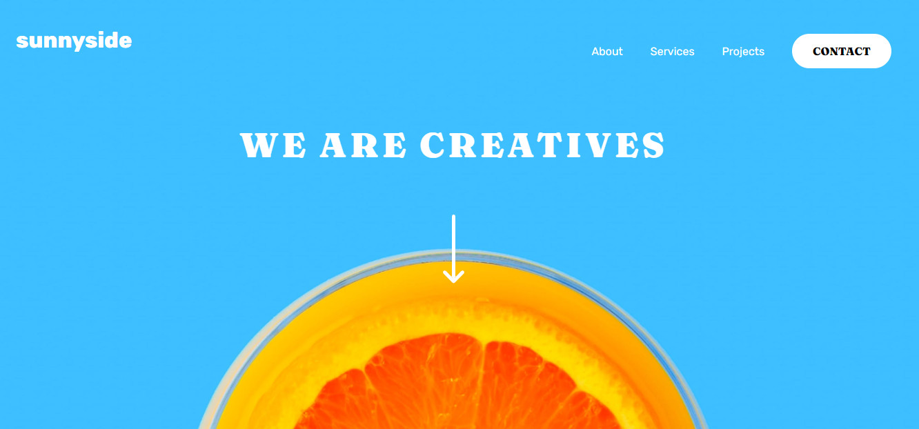 site de serviços de design